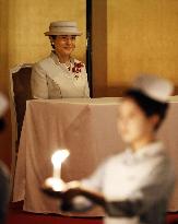 Japan empress at medal ceremony
