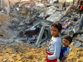Airstrike Flattens Family Home - Khan Yunis