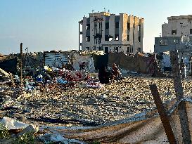 Airstrike Flattens Family Home - Khan Yunis