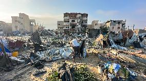Airstrike Flattens Family Home - Khan Yunis