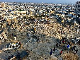 Airstrike Flattens Family Home - Khan Yunis