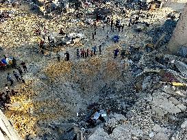 Airstrike Flattens Family Home - Khan Yunis