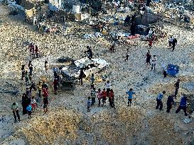 Airstrike Flattens Family Home - Khan Yunis