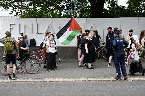 Palestine - demonstration - OSCE - Helsinki, Finland