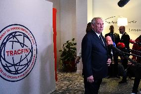 PM Francois Bayrou Visits Tracfin - Montreuil