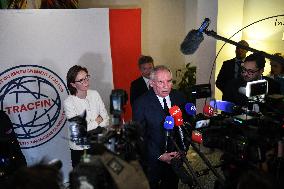 PM Francois Bayrou Visits Tracfin - Montreuil