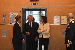 PM Francois Bayrou Visits Tracfin - Montreuil
