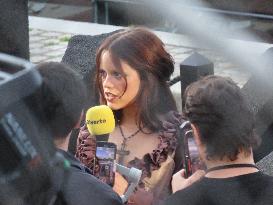 Tim Burton and Jenna Ortega Inaugurate the Beach Club - Paris