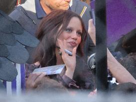 Tim Burton and Jenna Ortega Inaugurate the Beach Club - Paris