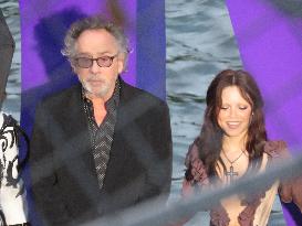 Tim Burton and Jenna Ortega Inaugurate the Beach Club - Paris