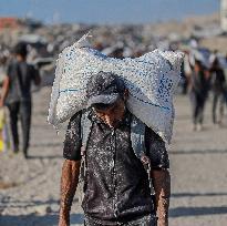 Humanitarian Aid at The Zikim Border Crossing in Gaza