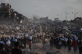 Humanitarian Aid at The Zikim Border Crossing in Gaza