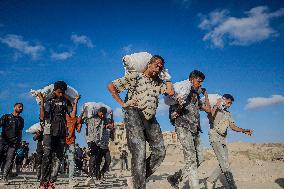 Humanitarian Aid at The Zikim Border Crossing in Gaza