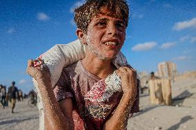Humanitarian Aid at The Zikim Border Crossing in Gaza