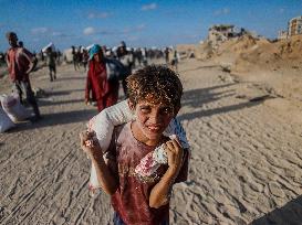 Humanitarian Aid at The Zikim Border Crossing in Gaza