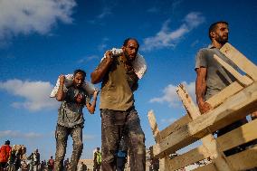 Humanitarian Aid at The Zikim Border Crossing in Gaza