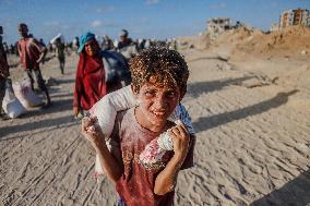 Humanitarian Aid at The Zikim Border Crossing in Gaza