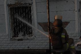 Russian Missile Strike Hits Apartments Building - Ukraine