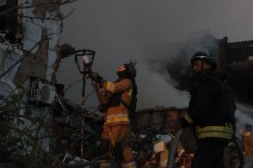 Russian Missile Strike Hits Apartments Building - Ukraine