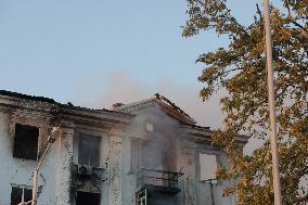 Russian Missile Strike Hits Apartments Building - Ukraine