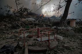 Russian Missile Strike Hits Apartments Building - Ukraine