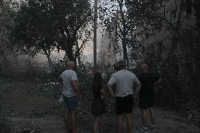 Russian Missile Strike Hits Apartments Building - Ukraine