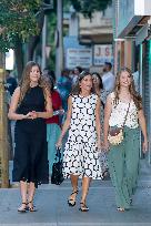 Queen Letizia and Her Daughters at The Cinema - Palma