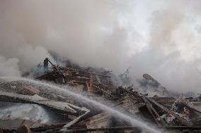Russian Missile Strike Hits Apartments Building - Ukraine