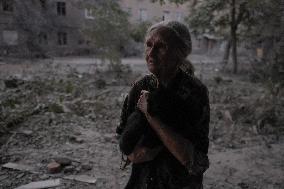 Russian Missile Strike Hits Apartments Building - Ukraine