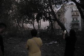 Russian Missile Strike Hits Apartments Building - Ukraine