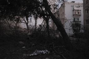 Russian Missile Strike Hits Apartments Building - Ukraine