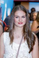 Queen Letizia and Her Daughters at The Cinema - Palma