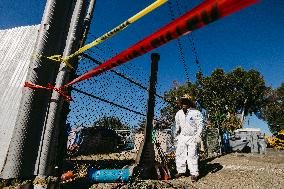 LA Mayor Oversees Homeless Camp Sweep - Los Angeles
