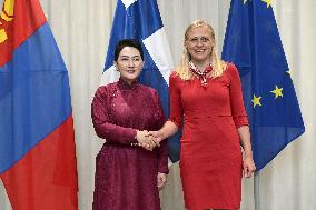 Mongolia's Foreign Minister Batmunkh Battsetseg visits Finland