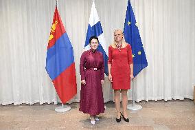 Mongolia's Foreign Minister Batmunkh Battsetseg visits Finland