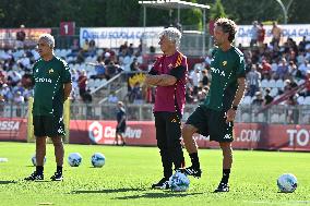 CALCIO - Amichevole - Roma vs Cannes