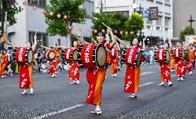 Traditional dance parade in northeastern Japan