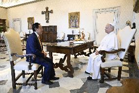 Pope Leo XIV Private Audience - Vatican