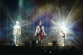 Empire of the Sun performs in concert during the Ask That God Tour at Carroponte, Milan.