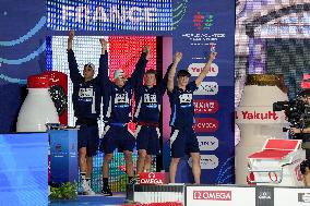 Men 4x200 Freestyle Relay At World Aquatics Championships - Singapore