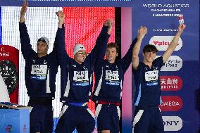 Men 4x200 Freestyle Relay At World Aquatics Championships - Singapore