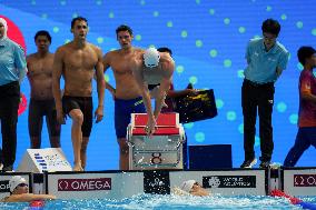 Men 4x200 Freestyle Relay At World Aquatics Championships - Singapore