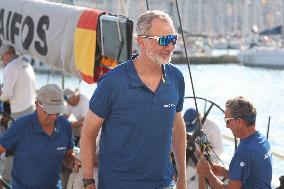 King Felipe VI Returns After Sailing Day - Spain