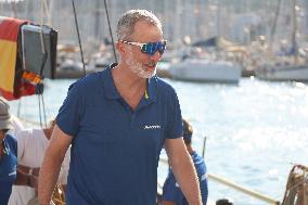 King Felipe VI Returns After Sailing Day - Spain