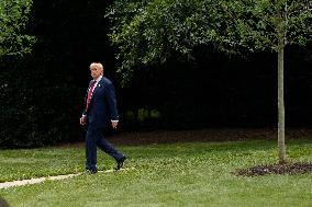 White House: President Trump Departs for Bedminster, New Jersey