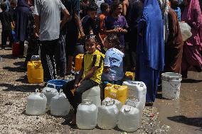 Fetching Water - Gaza City