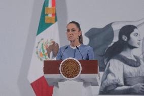 President Claudia Sheinbaum Holds Briefing - Mexico