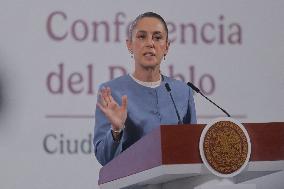 President Claudia Sheinbaum Holds Briefing - Mexico