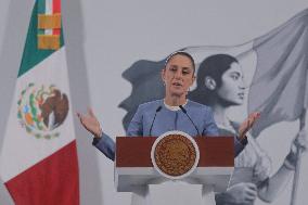 President Claudia Sheinbaum Holds Briefing - Mexico
