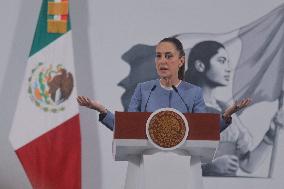 President Claudia Sheinbaum Holds Briefing - Mexico